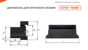 Держатель для отрезного лезвия FSMBB2032 10983